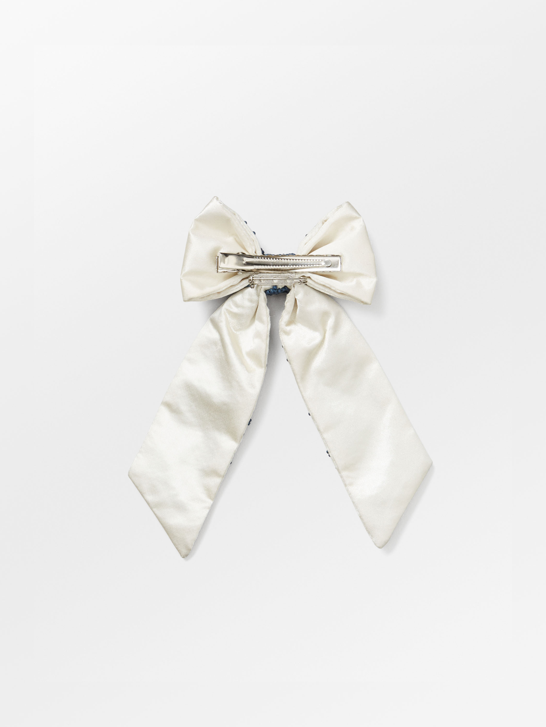Becksöndergaard, Teila Beaded Bow Clip - Birch White, accessories, accessories