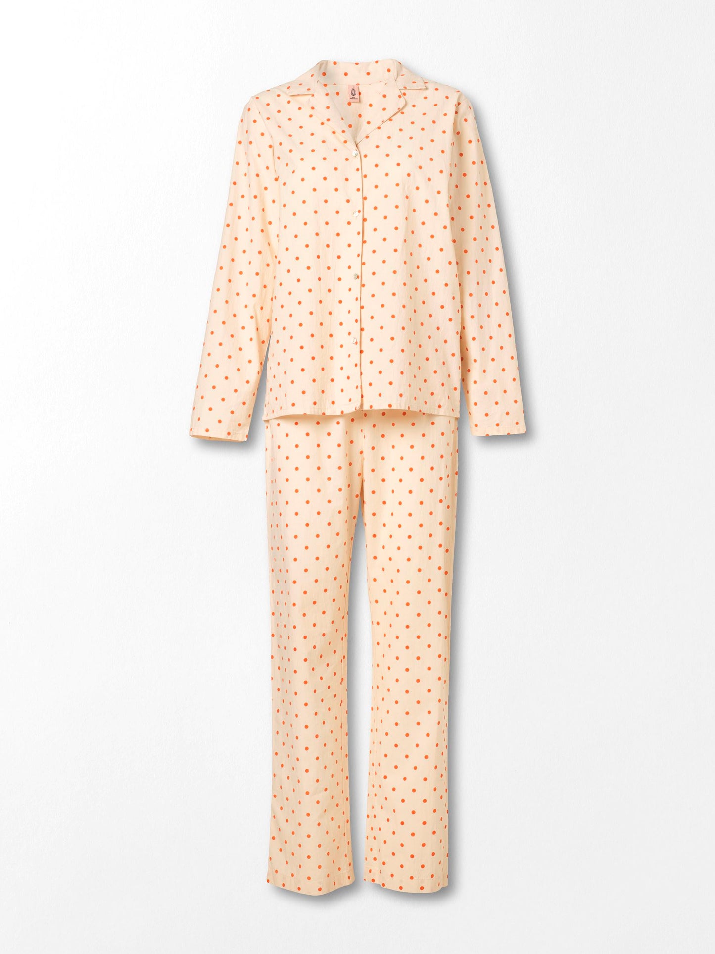 Dot Pyjamas Set - Orange  Clothing Becksöndergaard.se
