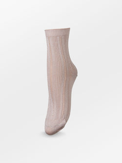 Glitter Drake Sock - Fawn Pink  Socks Becksöndergaard.se