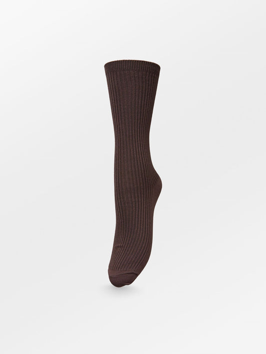 Telma Solid Sock - Dark Brown  Socks Becksöndergaard.se